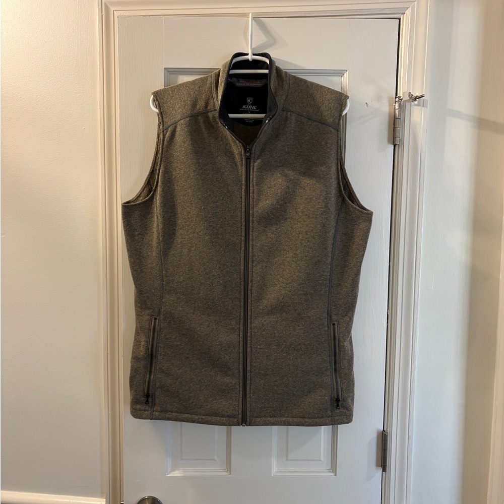 Kuhl Interceptr Men’s Large Heather Brown/Tan Fleece Vest